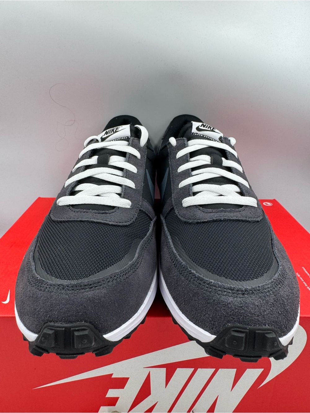 Nike Waffle Nav Black White Off Noir BRAND NEW Size 13 - Picture 3 of 8